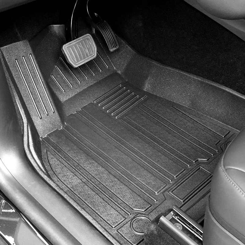 All Weather Floor Liner 6pcs 3D TPE Car Floor Mat For Tesla Model Y (RHD)
