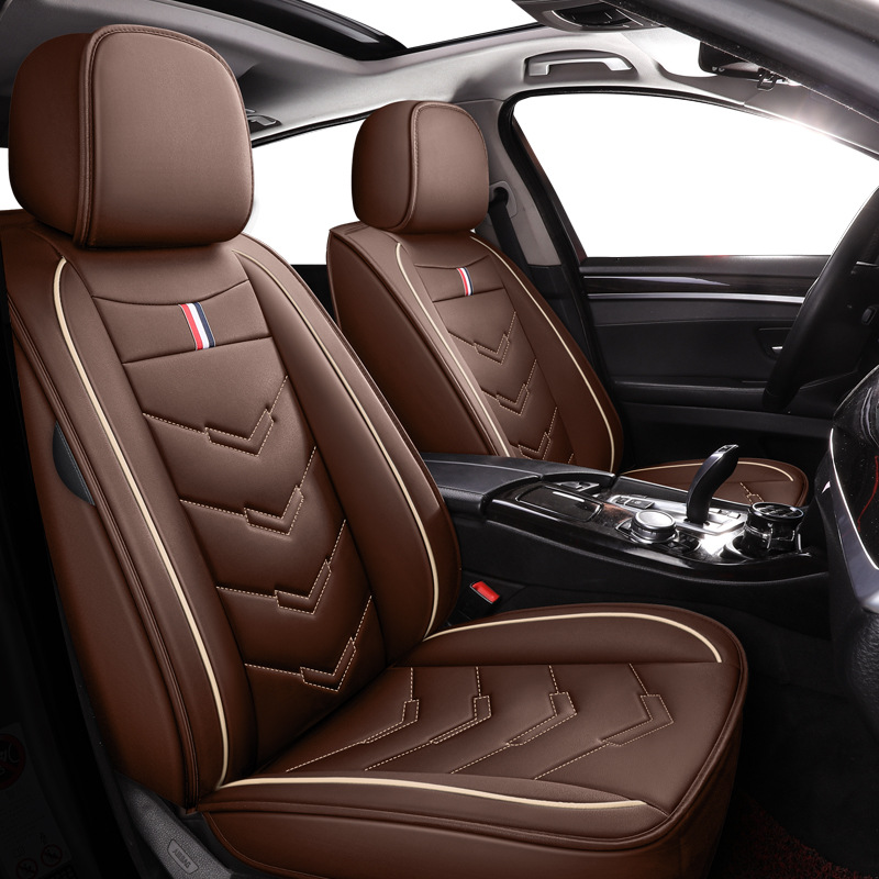 Luxury PVC Leather Universal 5 Seats Car Full Set Car Seat Covers